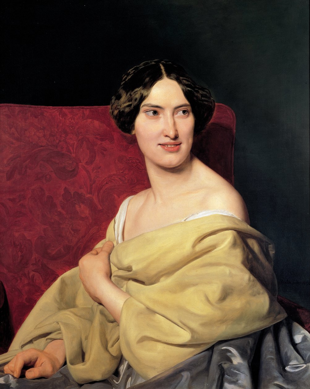 Anna Bayer, a segunda esposa do artista de Ferdinand Georg Waldmuller