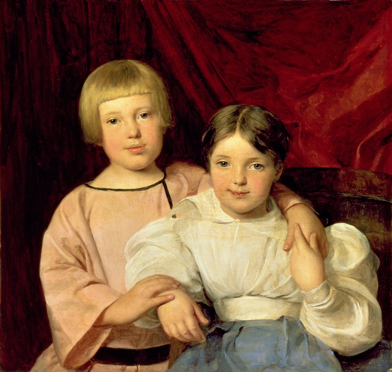 Crianças de Ferdinand Georg Waldmuller