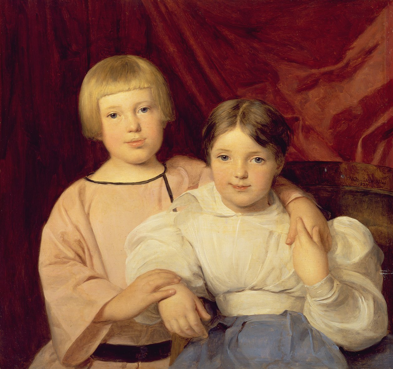 Crianças de Ferdinand Georg Waldmuller