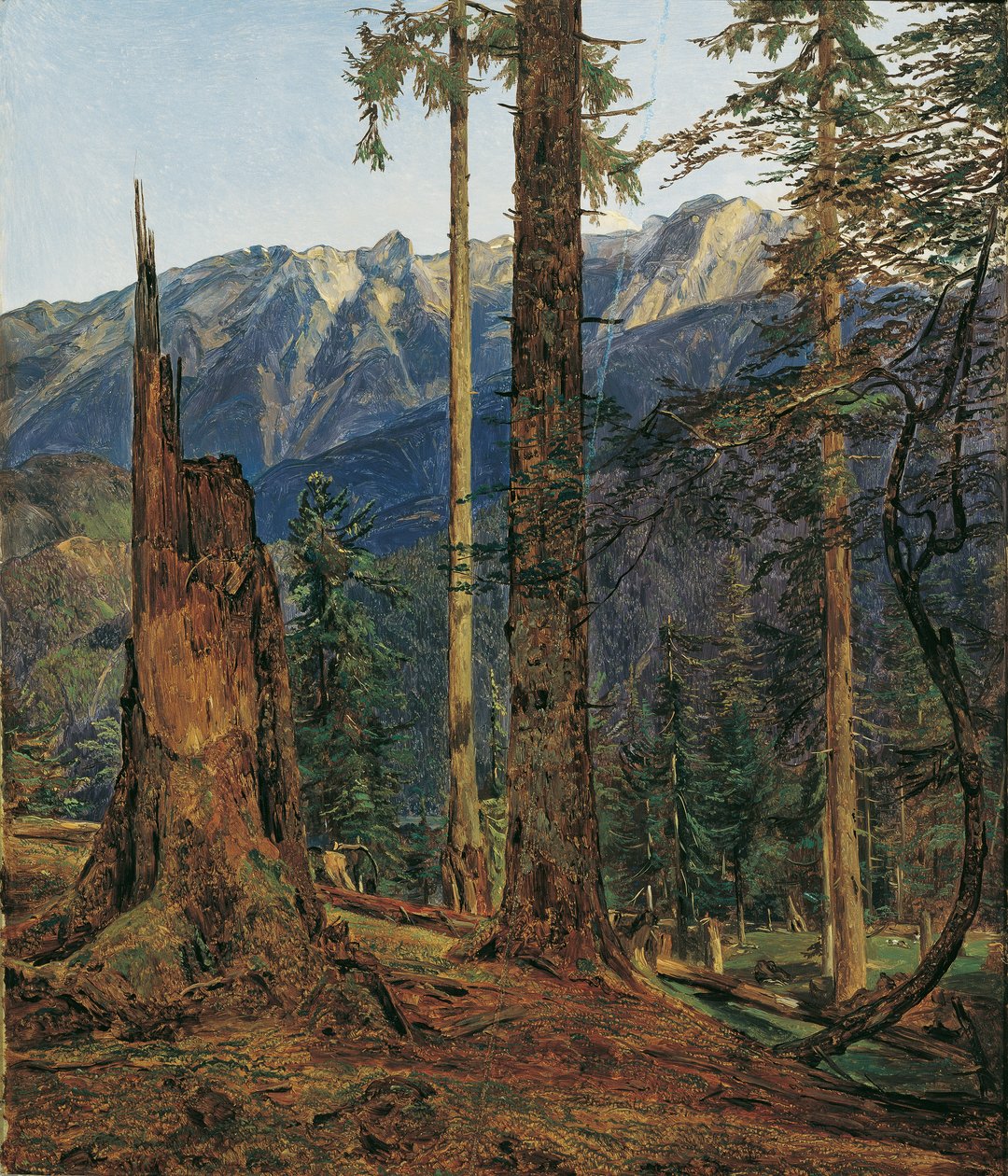As Montanhas do Inferno perto de Ischl de Ferdinand Georg Waldmuller
