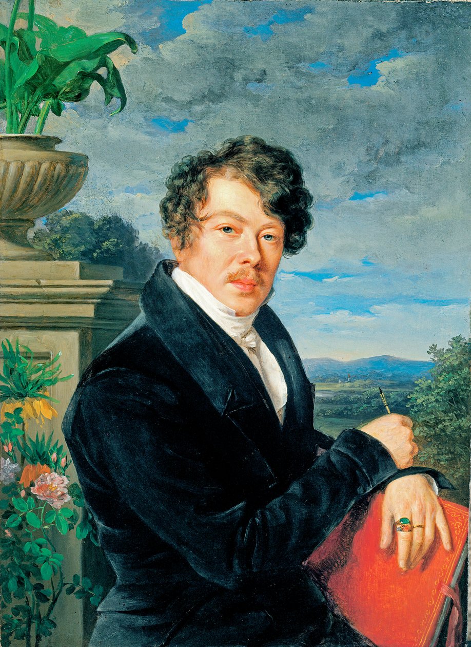 O pintor Friedrich Lieder, o Velho de Ferdinand Georg Waldmuller