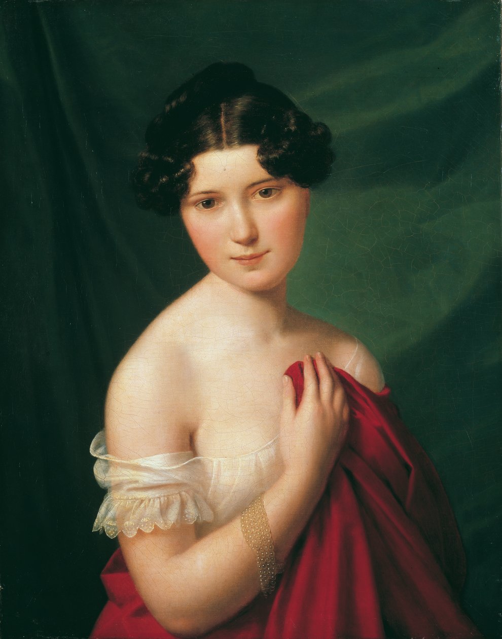 A atriz da corte Sophie Müller de Ferdinand Georg Waldmuller