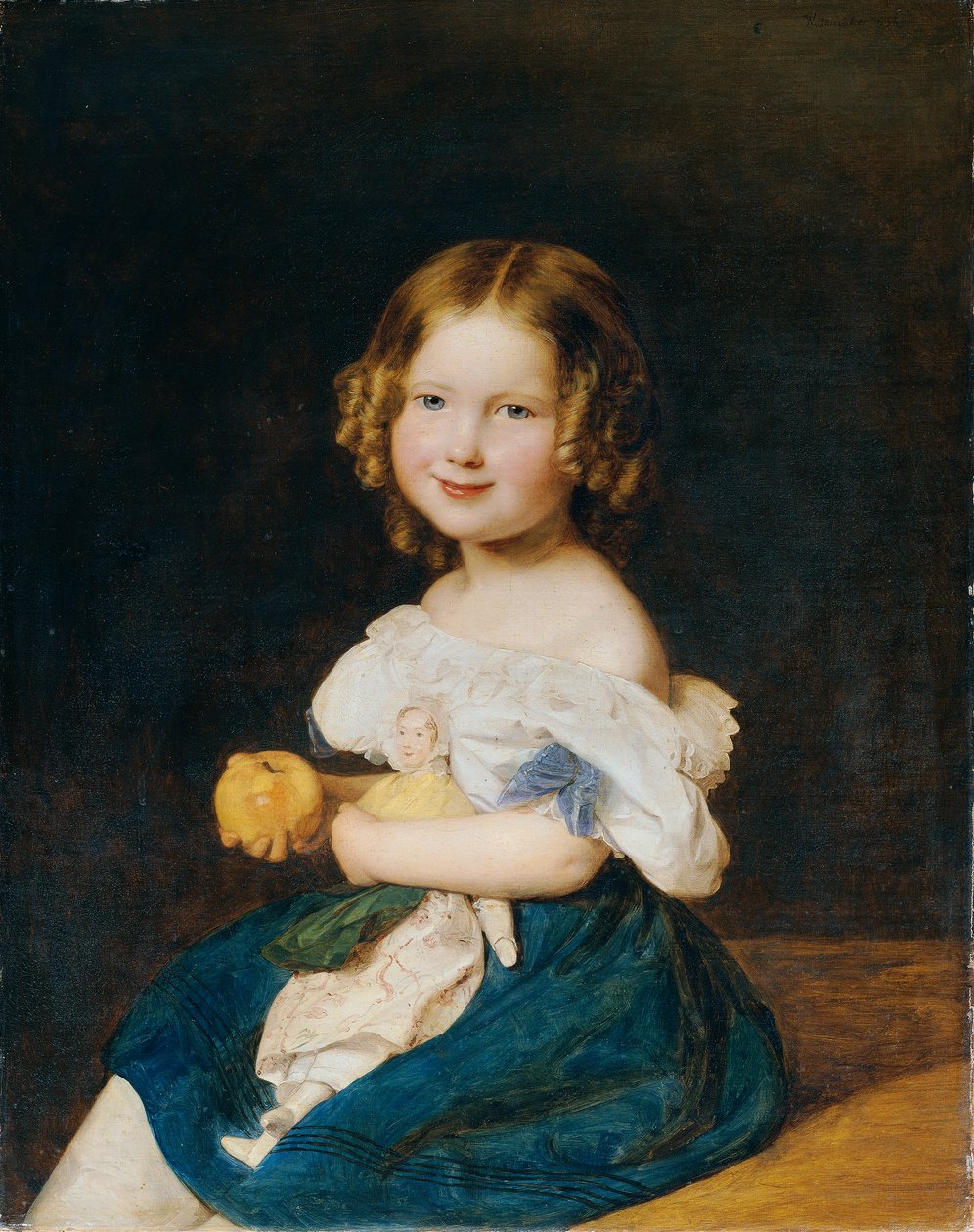 Emilie Werner (1832 - 1835), filha de Johann e Magdalena Werner de Ferdinand Georg Waldmuller