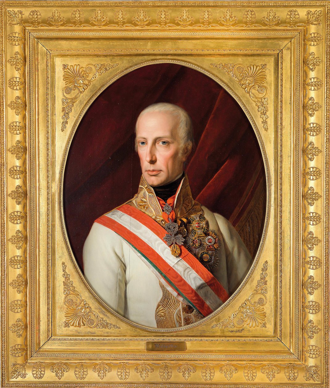 Retrato do Imperador Francisco I da Áustria (1768-1835) de Ferdinand Georg Waldmuller