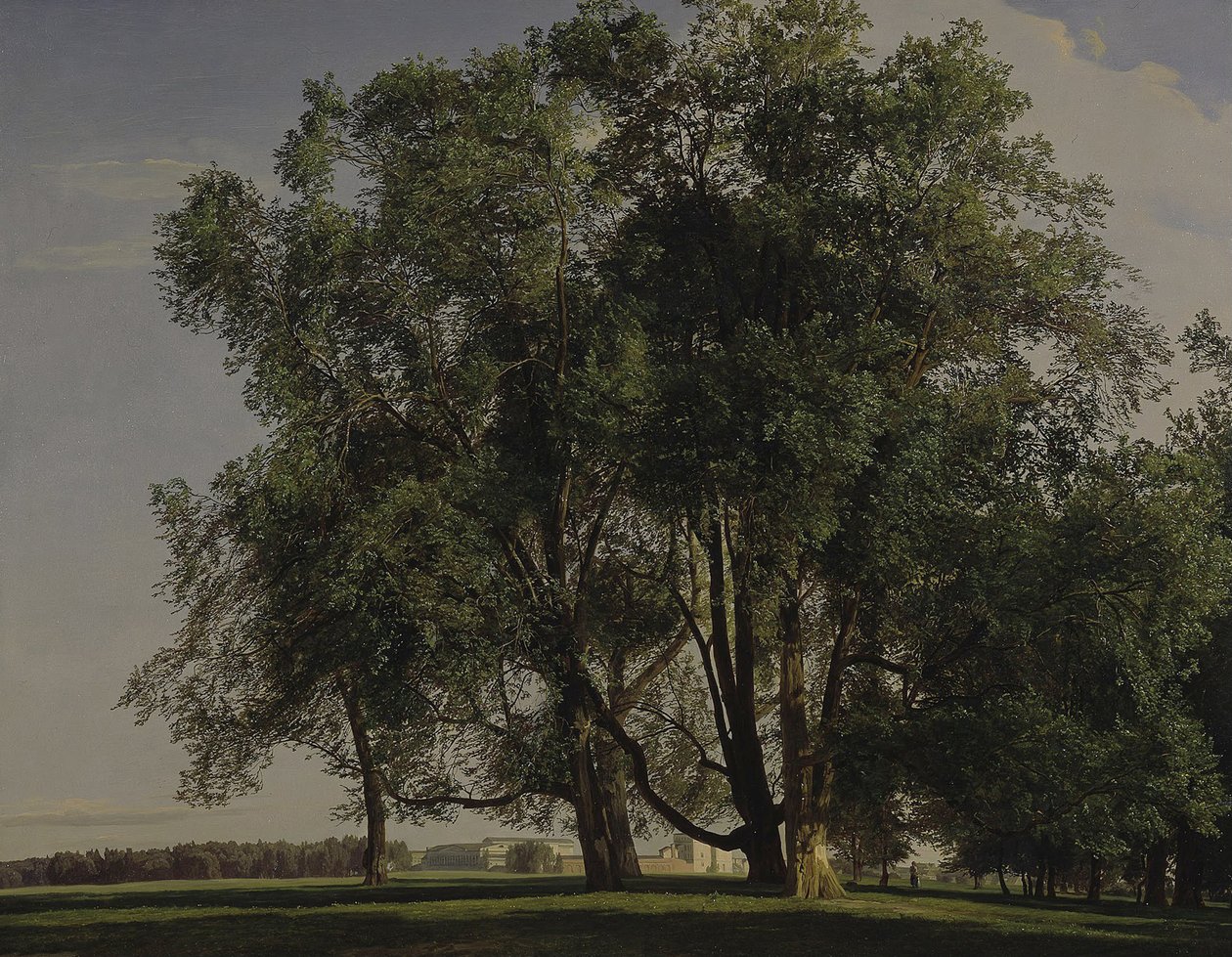Paisagem de Prater, 1830 de Ferdinand Georg Waldmuller