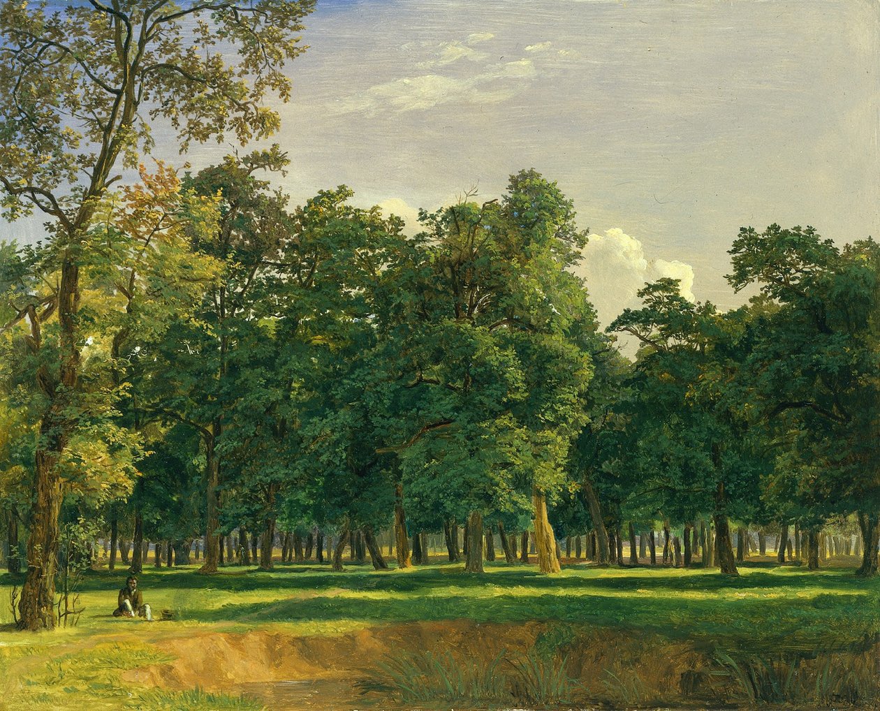 Paisagem Prater, c. 1831 de Ferdinand Georg Waldmuller