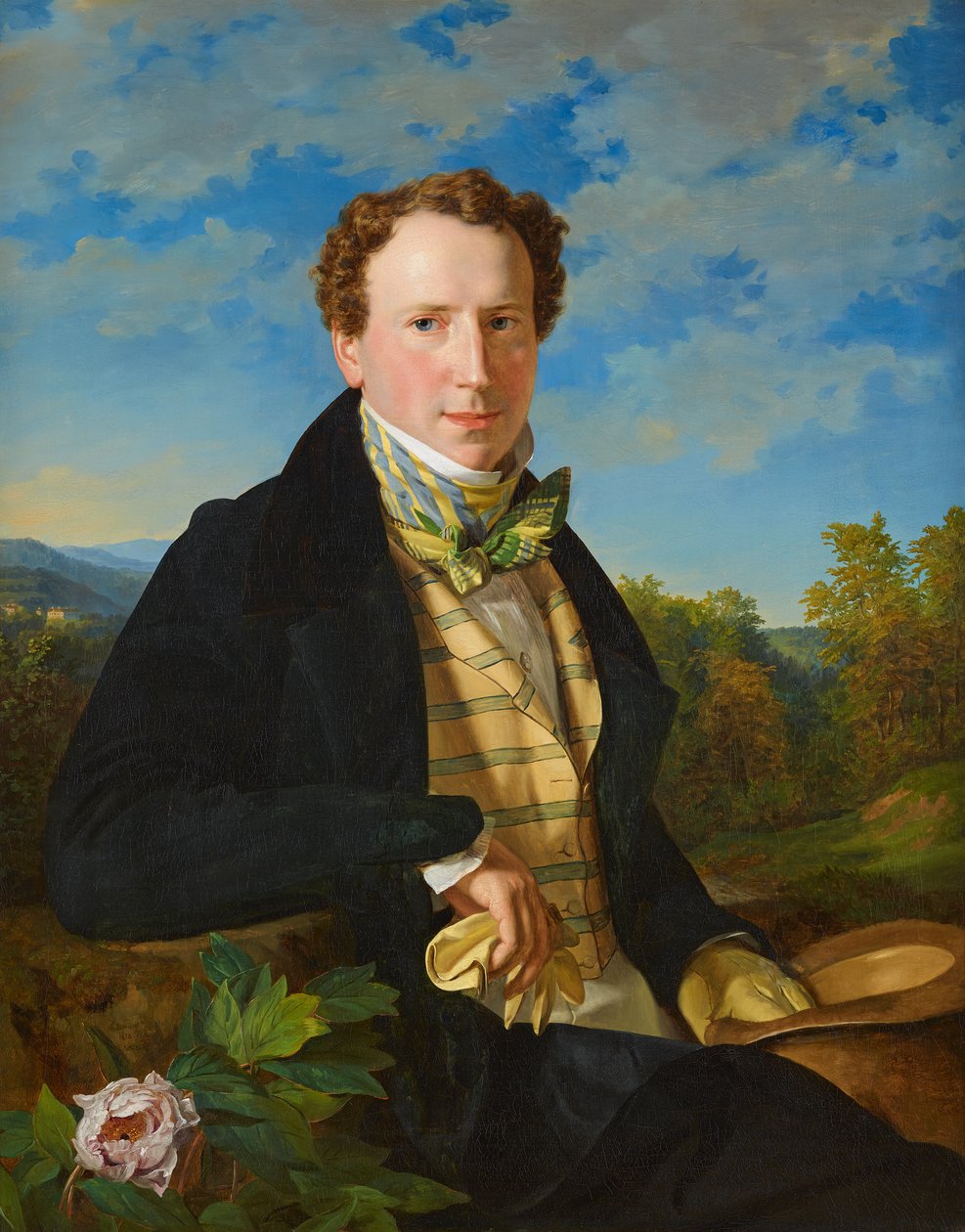 Autorretrato na adolescência de Ferdinand Georg Waldmuller
