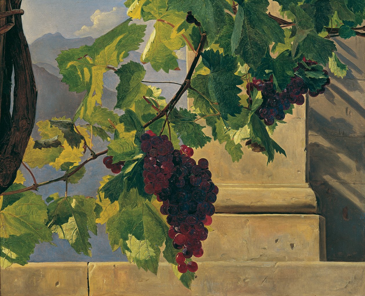 cacho de uvas de Ferdinand Georg Waldmuller