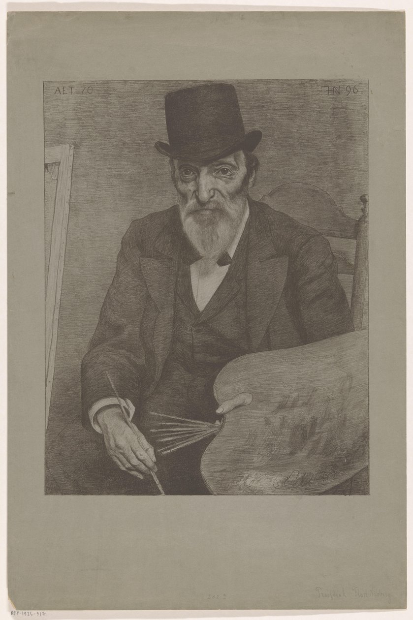 Retrato de Hendrik Valkenburg
Famosos contemporâneos retratados da vida (título original da série) de Ferdinand Hart Nibbrig (signed by artist)