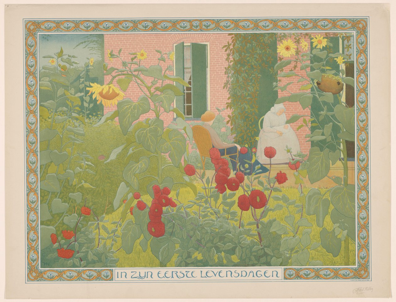 Duas mulheres com bebé
Nos seus primeiros dias de vida (título sobre o objecto) de Ferdinand Hart Nibbrig (signed by artist)