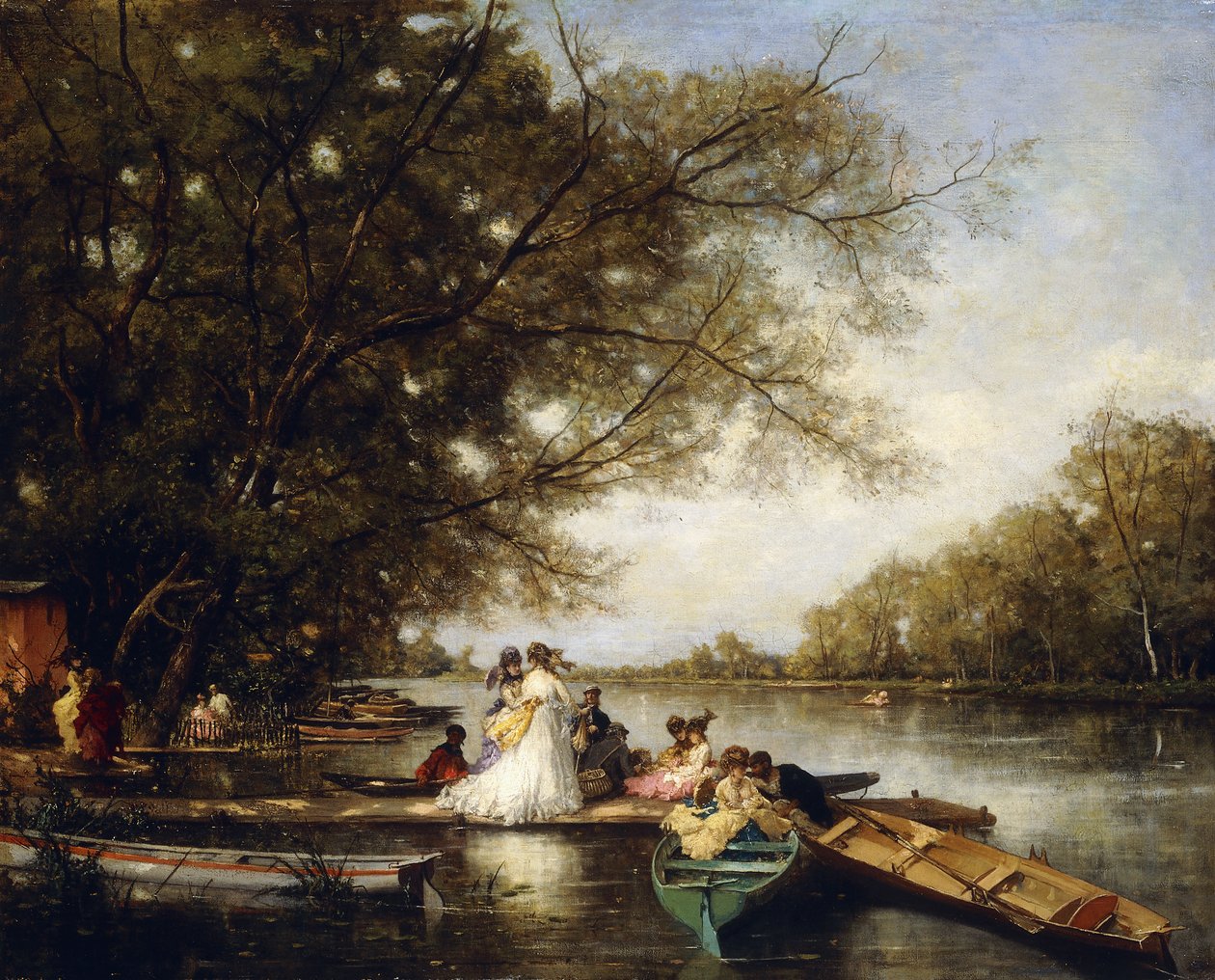 Festa Náutica no Tamisa, de Ferdinand Heilbuth