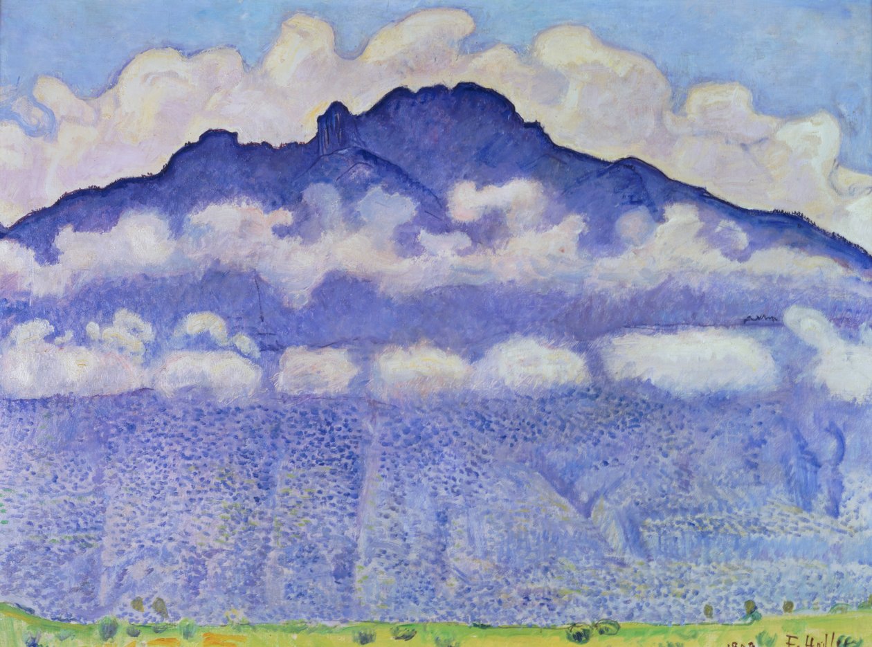 Andey Mountain, vue de Bonneville, 1909 de Ferdinand Hodler