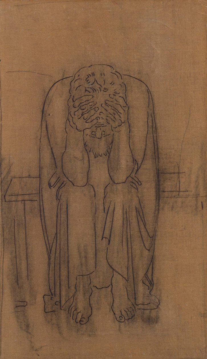 Gênio das trevas; Dark Genius, 1891-2 de Ferdinand Hodler
