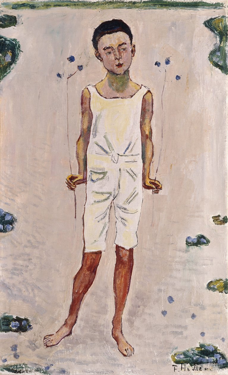 Menino encantado; Menino encantado, 1909 de Ferdinand Hodler