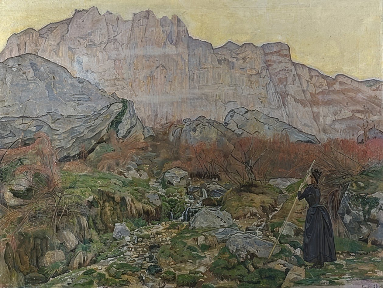 La Vision (paisagem montanhosa). 1889 de Ferdinand Hodler