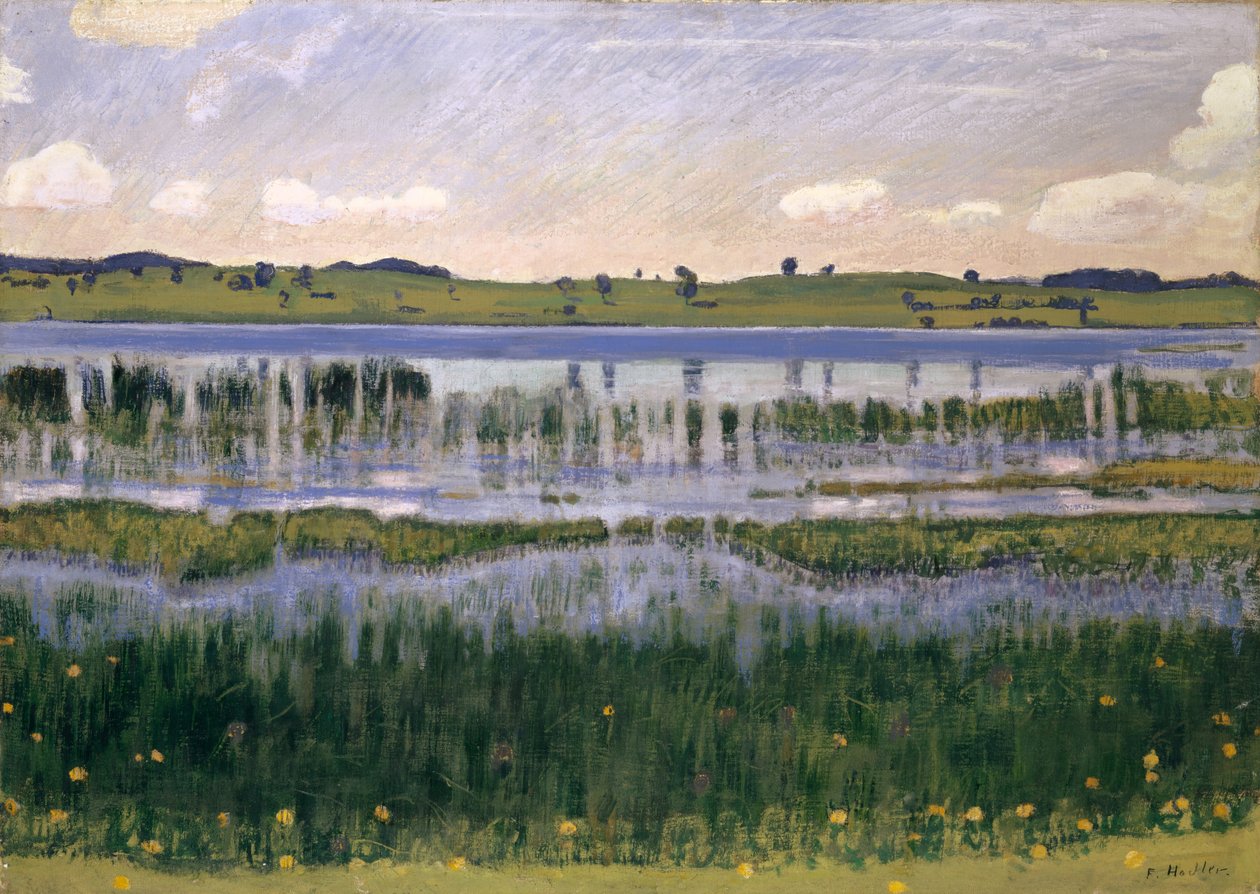 Lago Burgäschi de Ferdinand Hodler