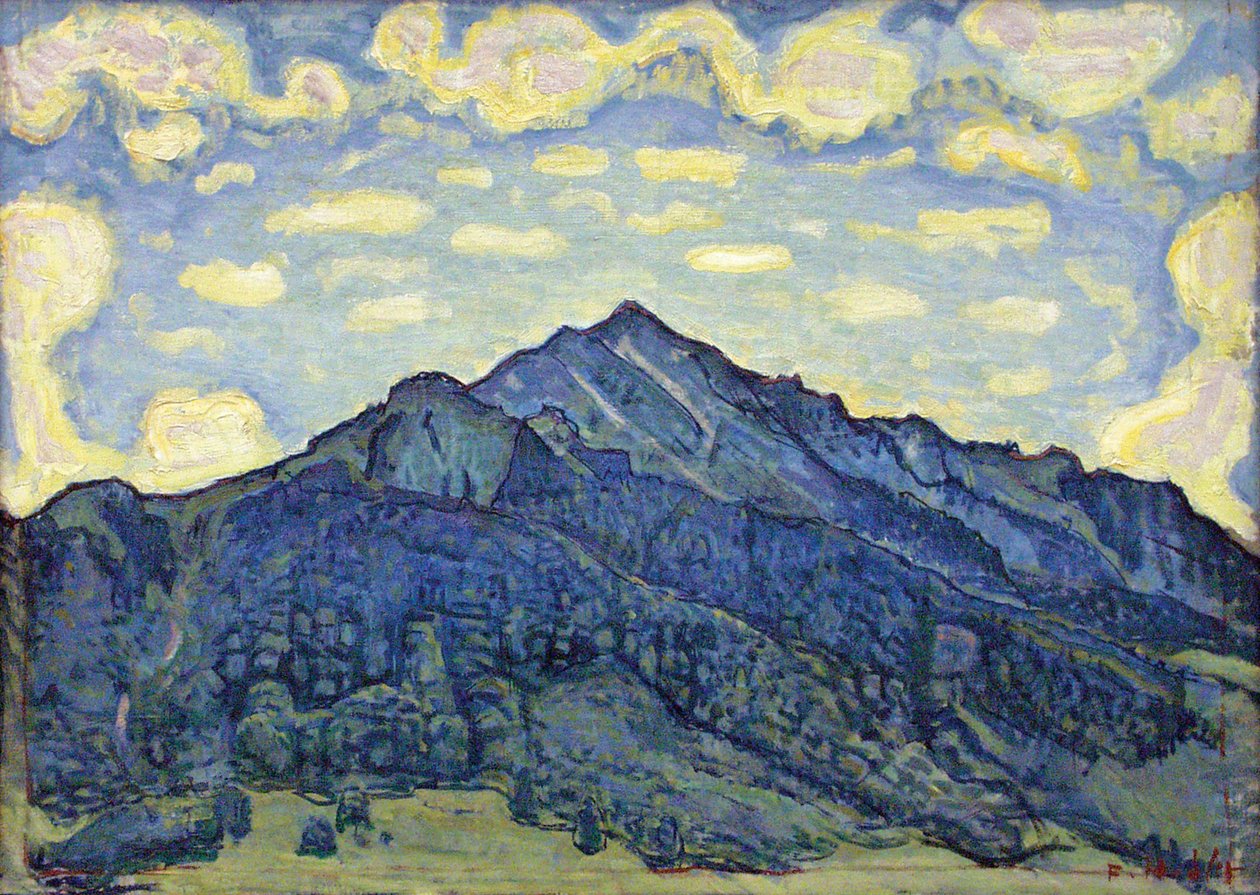 Paisagem nos Alpes suíços de Ferdinand Hodler