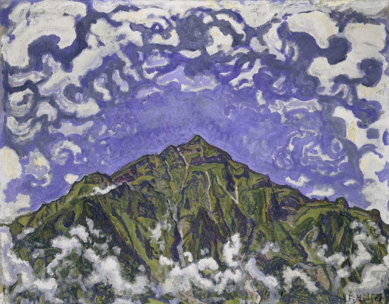 Monte Niesen visto de Heustrich, 1910 de Ferdinand Hodler