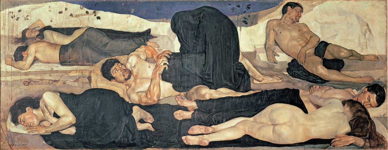 Noite de 1890 de Ferdinand Hodler