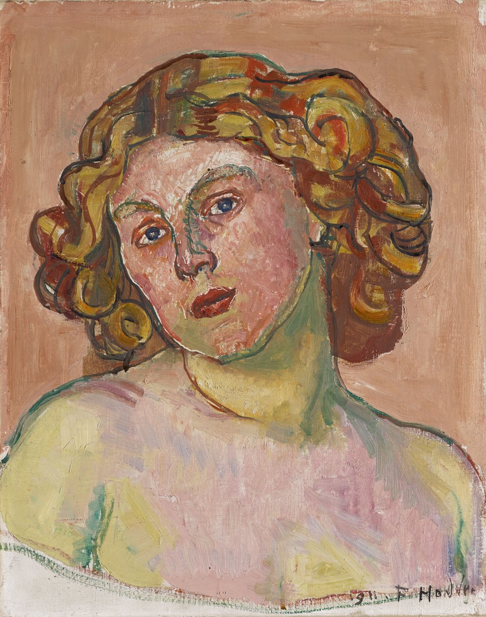 Retrato Regina Morgeron, 1911. de Ferdinand Hodler