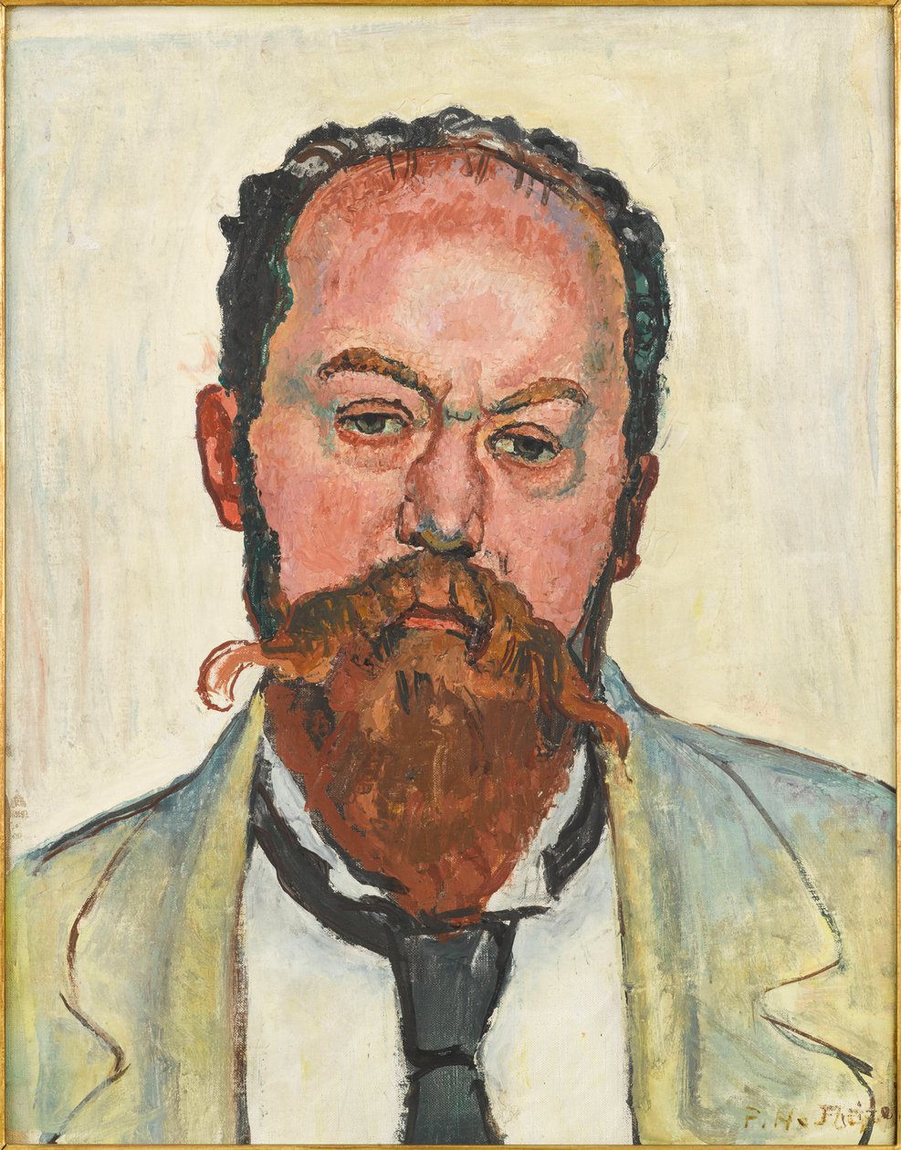 Retrato de Mathias Morhardt 1863-1939, 1913. de Ferdinand Hodler