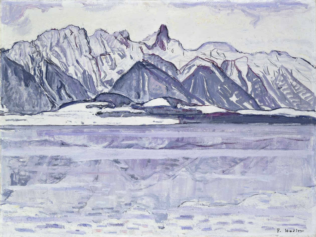 Stockhorn coberto de neve, 1913-1914 de Ferdinand Hodler