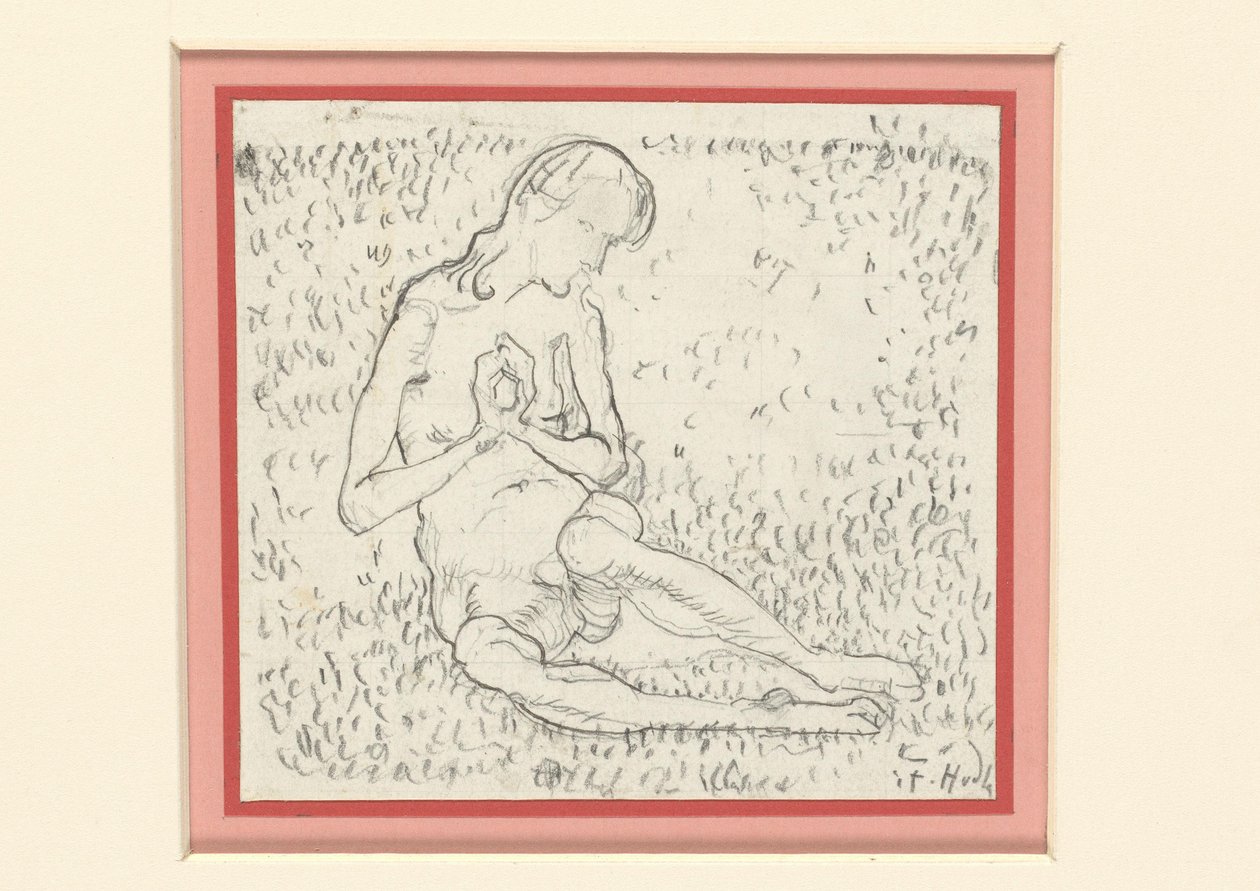 Studie für Die Erwachende (Der Tag) de Ferdinand Hodler