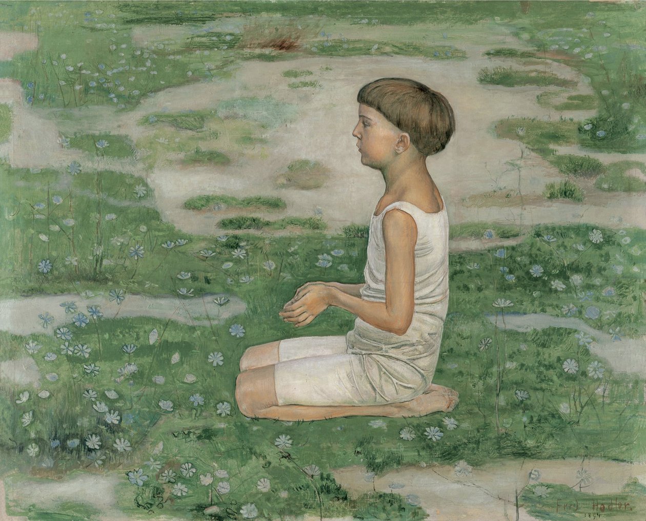 A Adoração II, 1894. de Ferdinand Hodler