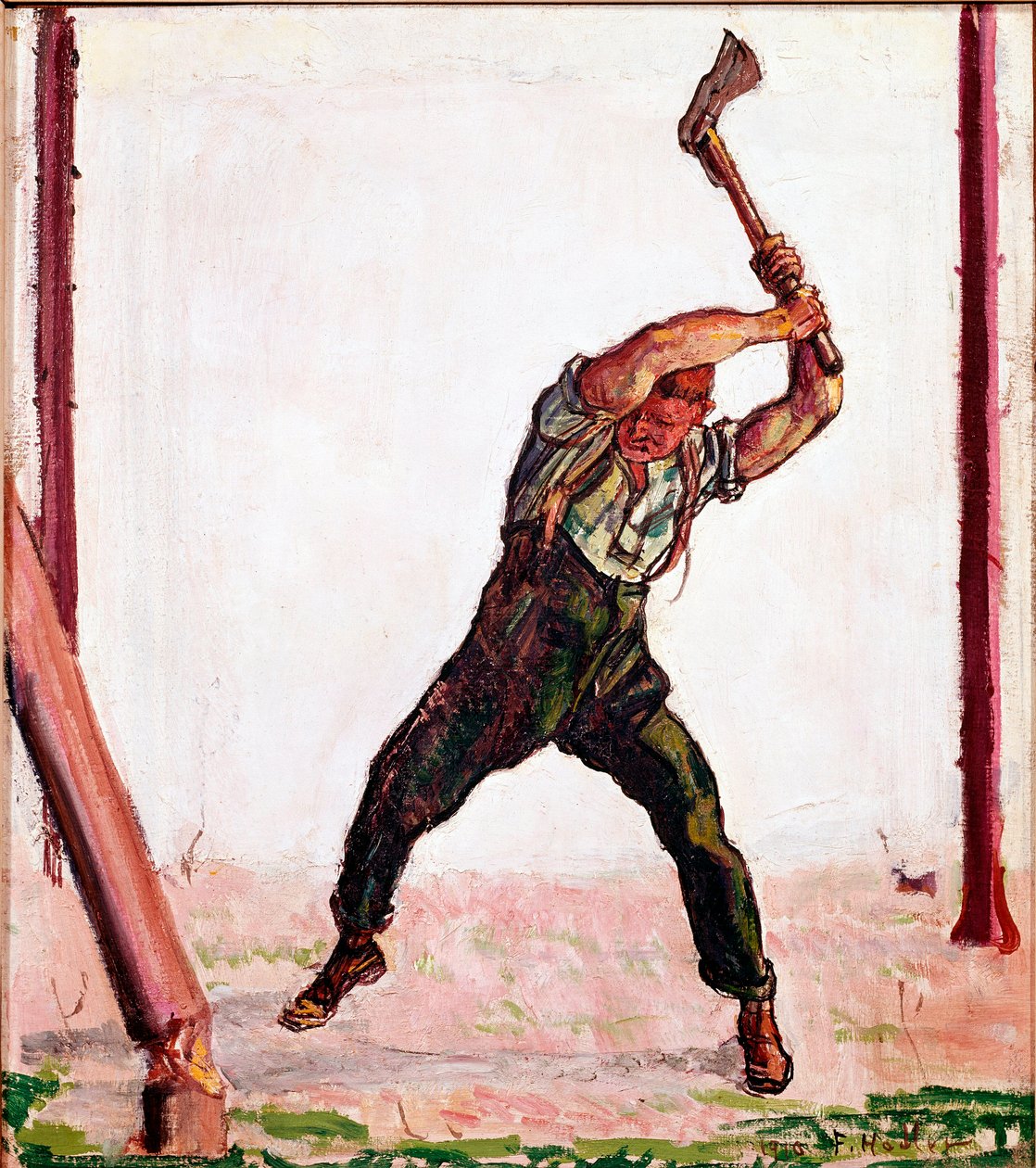 A Pintura Bucheron de Ferdinand Hodler (1853-1918) 1910 São Paulo, Museu de Arte de Ferdinand Hodler