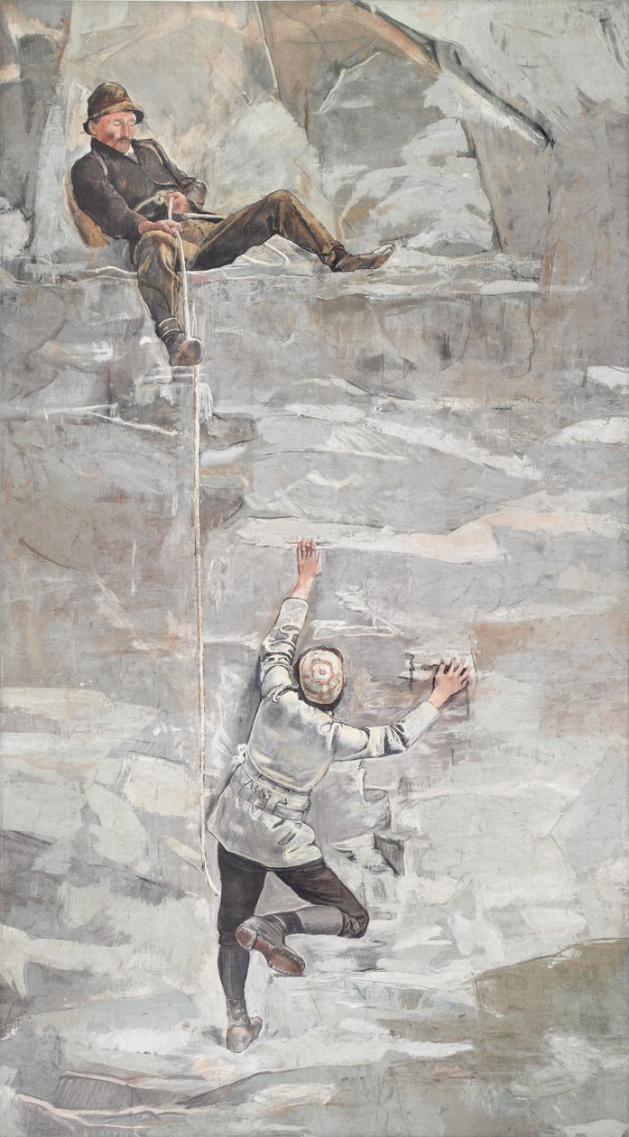 A escalada, 1894. de Ferdinand Hodler
