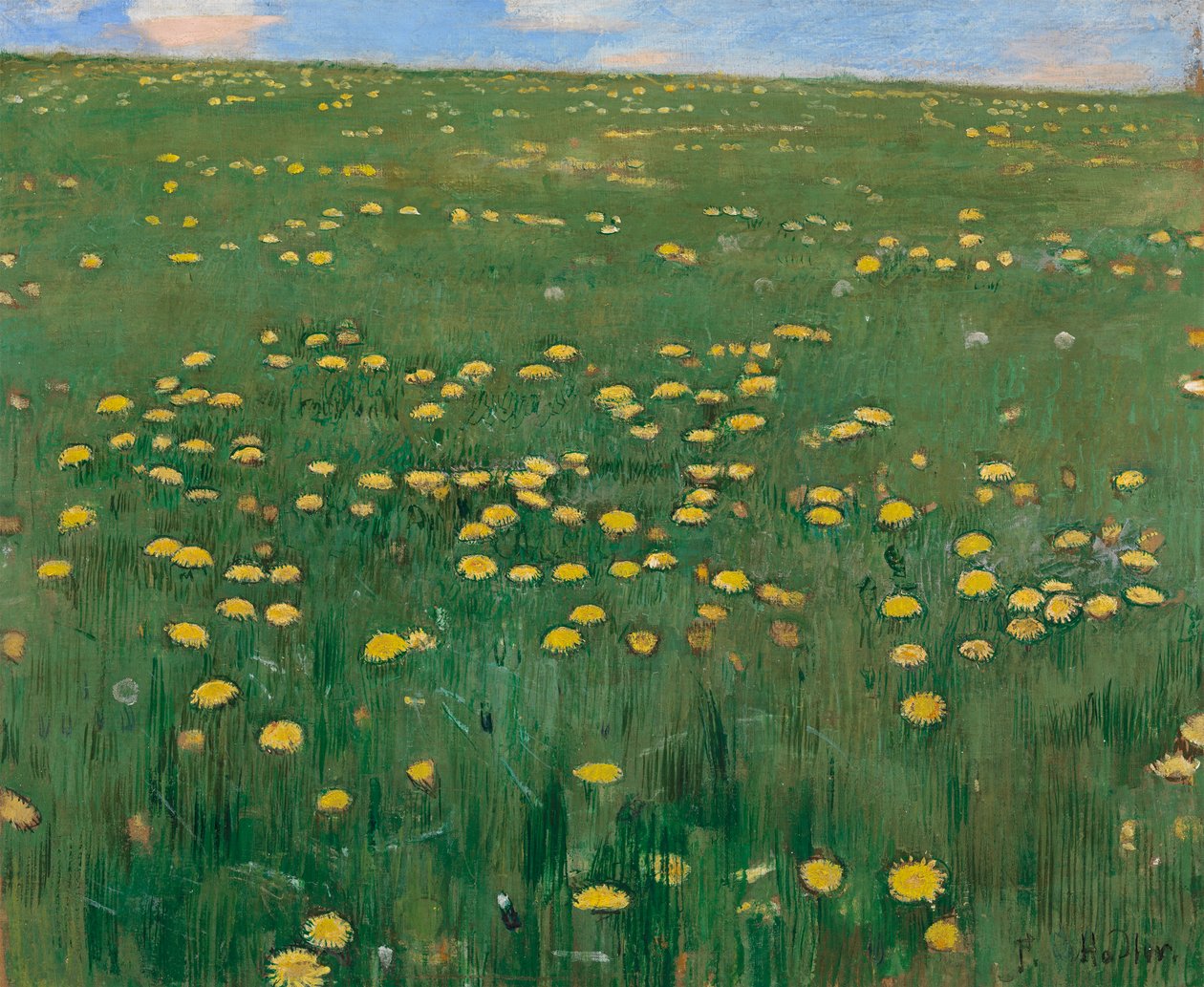 O Prado das Flores, ca 1901. de Ferdinand Hodler