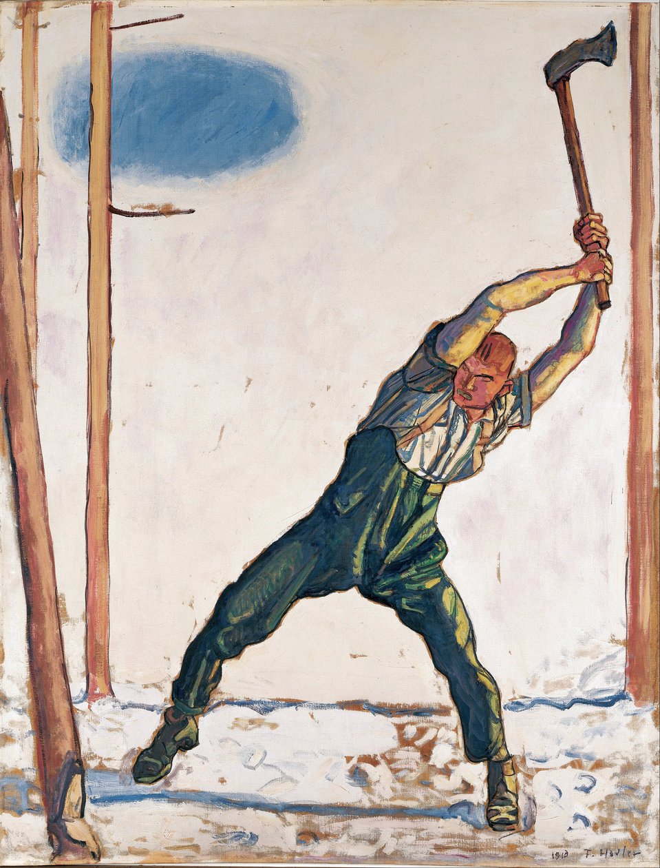The Woodcutter de Hodler, Ferdinand (1853-1918) de Ferdinand Hodler