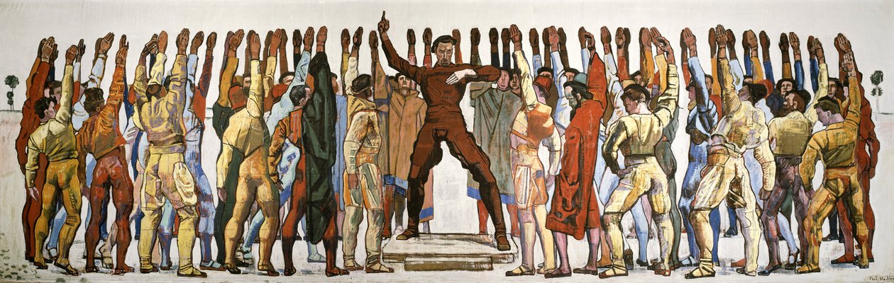 Unanimidade (O juramento). Segunda versão de Hodler, Ferdinand (1853-1918). Óleo sobre tela de Ferdinand Hodler