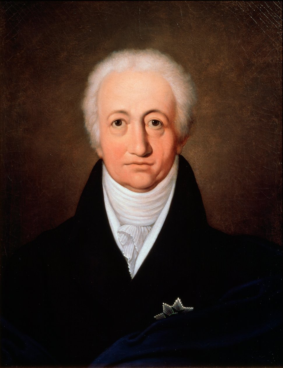 Retrato do autor Johann Wolfgang von Goethe, 1749-1832, 1818. de Ferdinand Jagemann