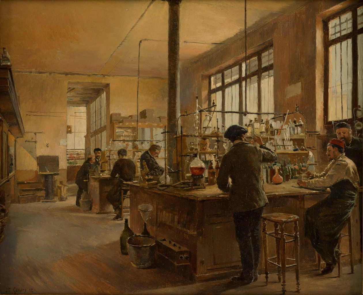 Laboratório Municipal de Química, Prefeitura de Polícia de Paris, 1887. de Ferdinand Joseph Gueldry