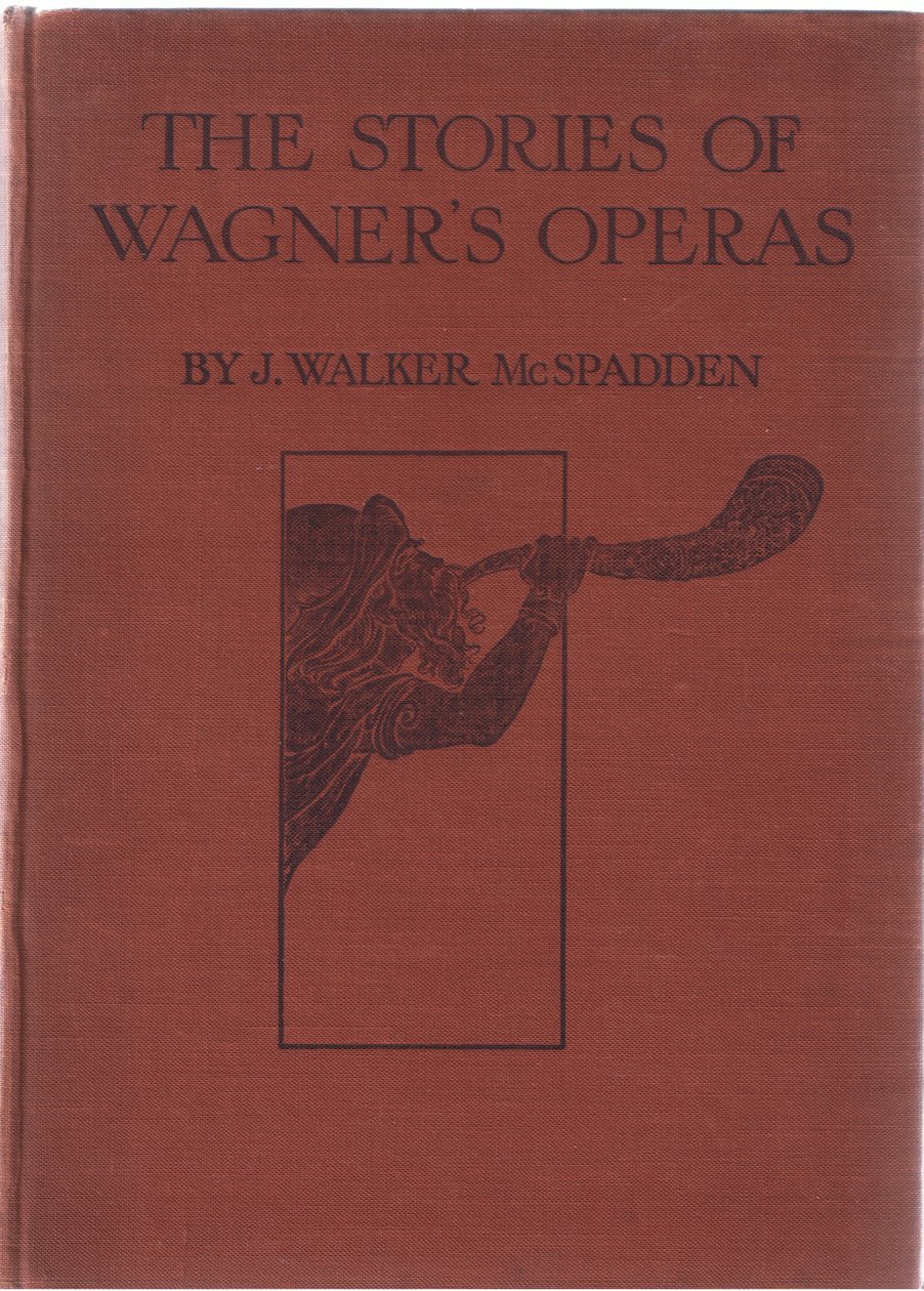 Capa, ilustração das histórias do pub Wagners operas. por George Harrap & Co Ltd 1932 de Ferdinand Lecke