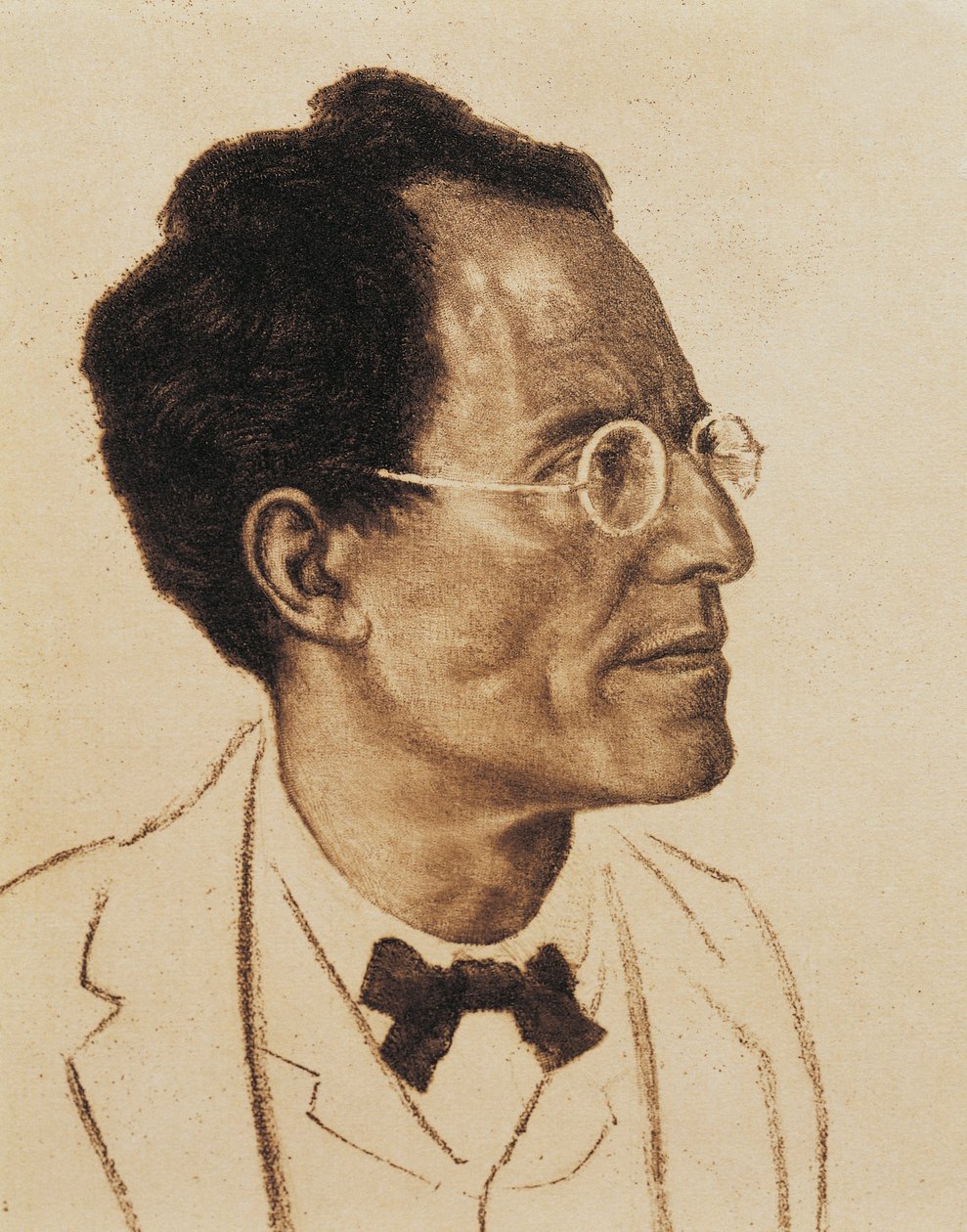 Retrato do compositor e maestro austríaco Gustav Mahler (Kalischt de Ferdinand Michl