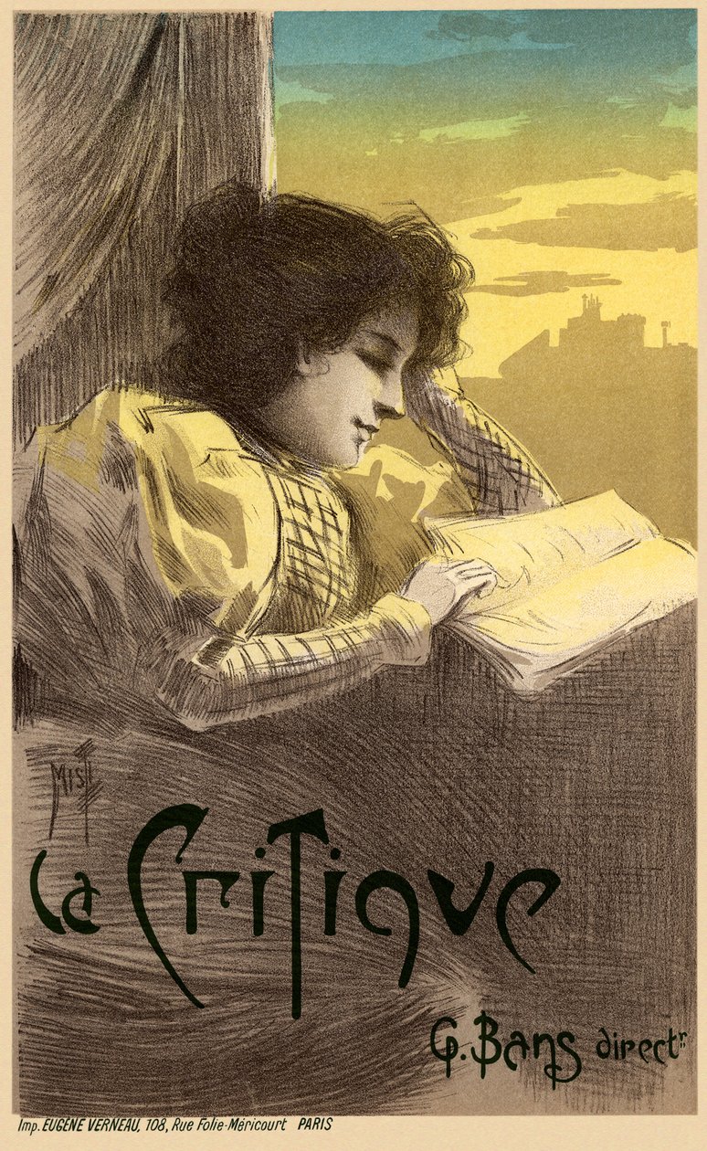 Jornal O Crítico Pôster, 1900 de Ferdinand Misti Mifliez