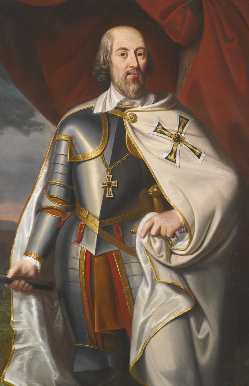 Retrato de Heinrich Walpot von Bassenheim, meados do século 19 de Ferdinand Müller