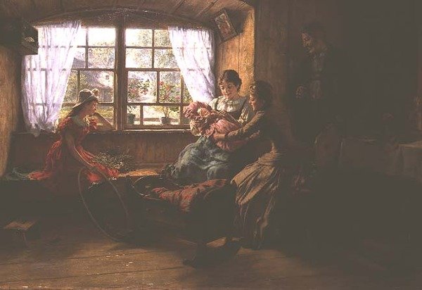 Os Visitantes Feliz de Ferdinand Pacher
