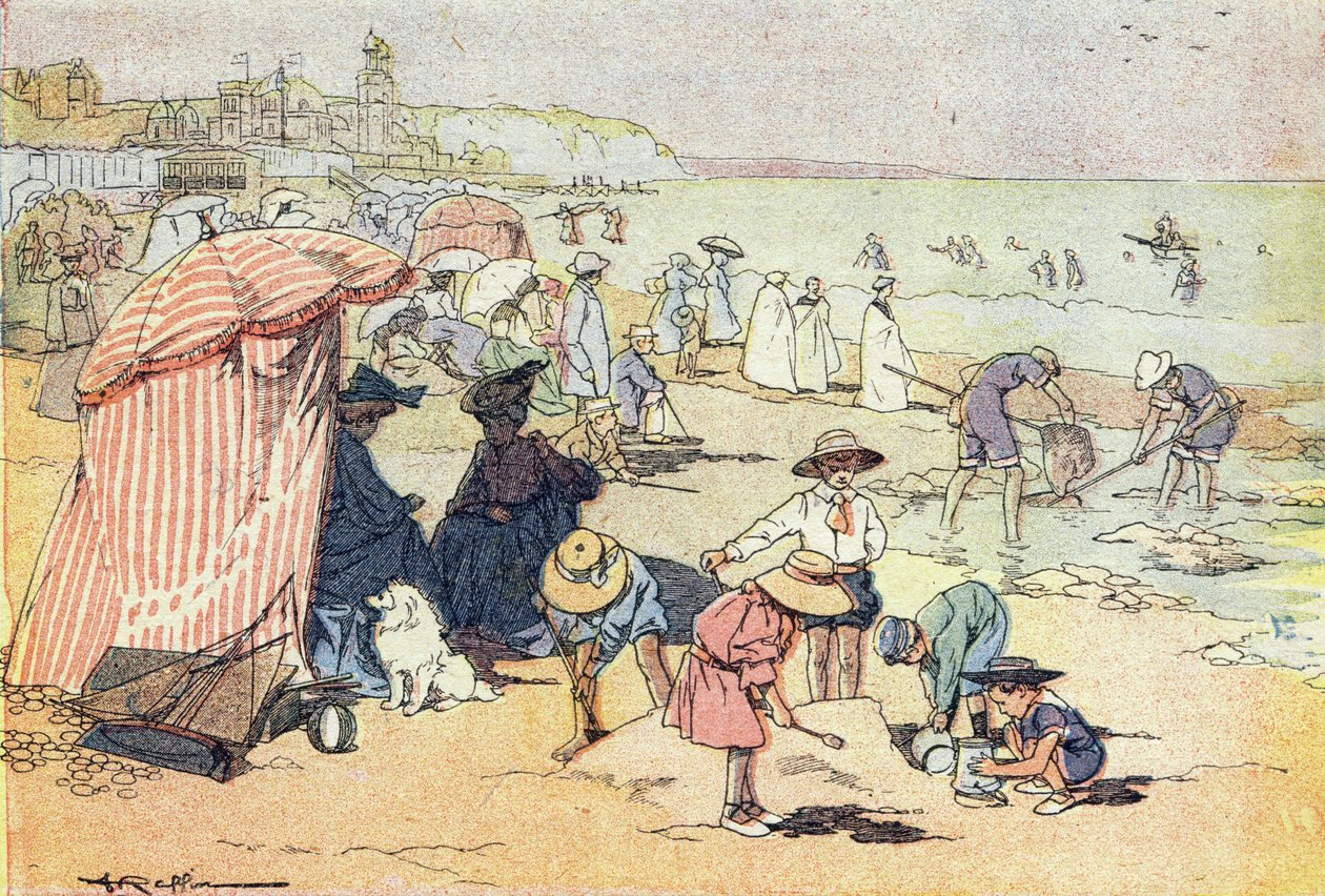 Na praia, em Imagier de l