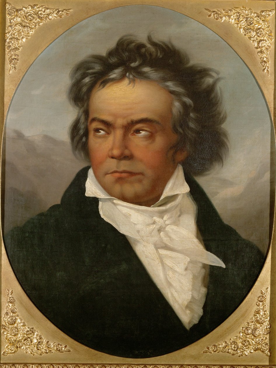Ludwig van Beethoven ... (óleo sobre tela) de Ferdinand Schimon