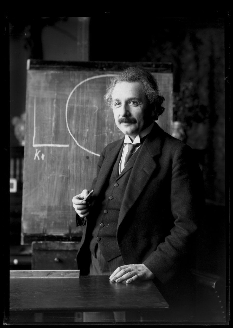 Fotografia de Albert Einstein (1879-1955) de Ferdinand Schmutzer