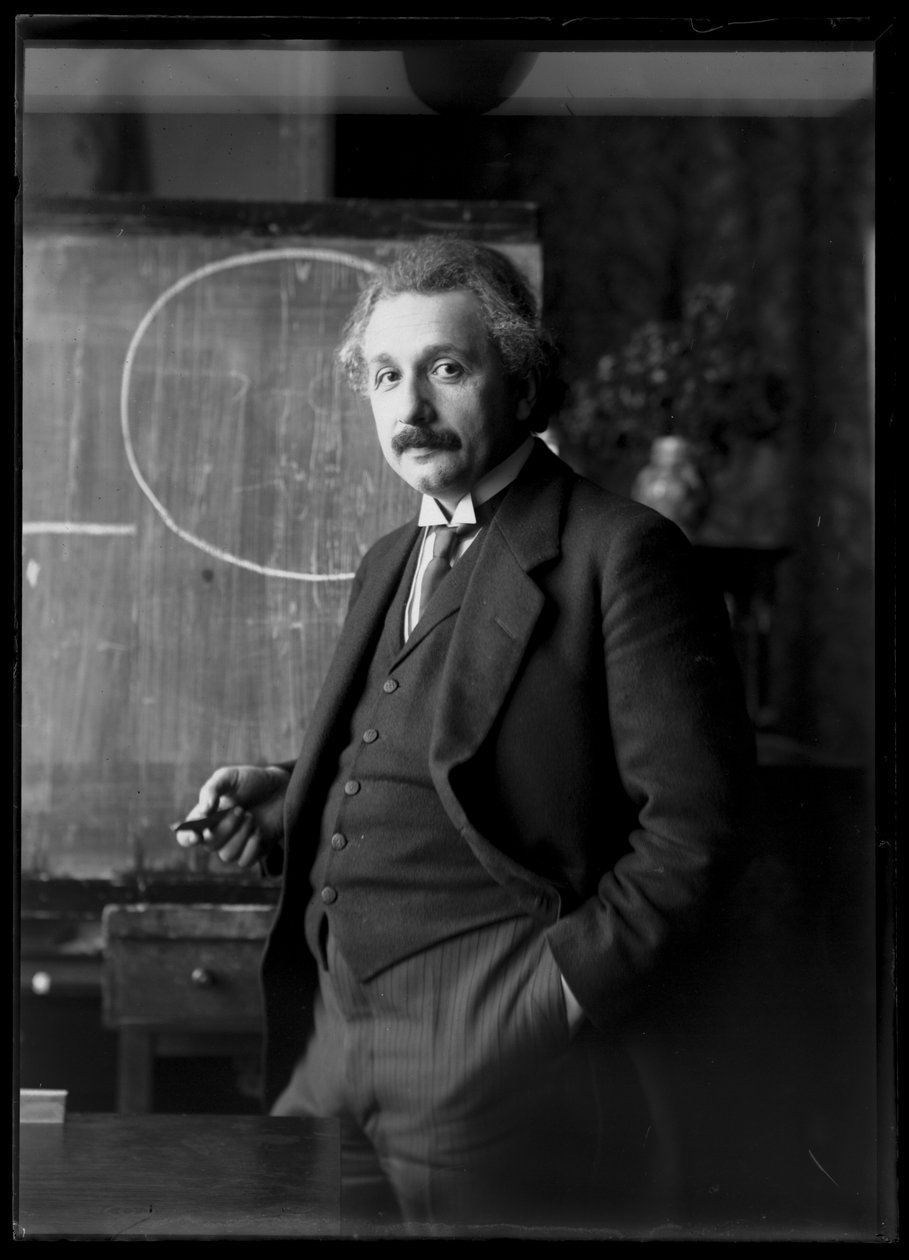 Fotografia de Albert Einstein (1879-1955) de Ferdinand Schmutzer