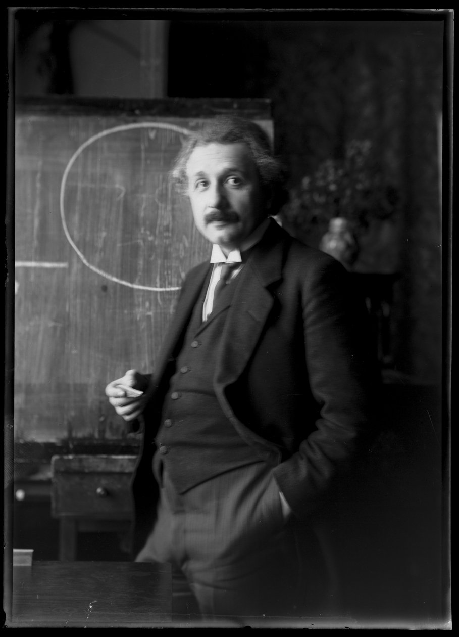 Fotografia de Albert Einstein (1879-1955) de Ferdinand Schmutzer