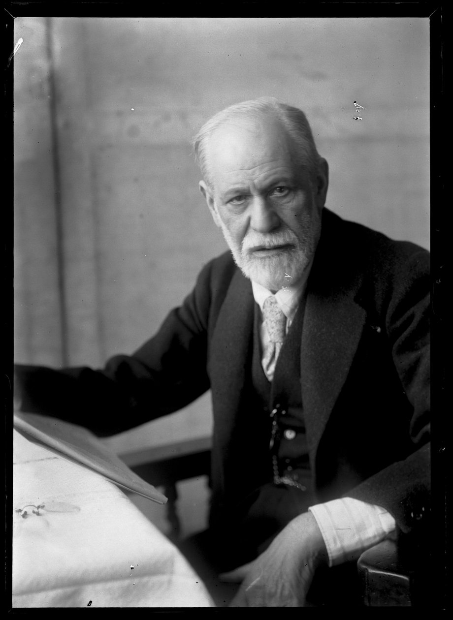 Fotografia de Sigmund Freud (1856-1939) de Ferdinand Schmutzer