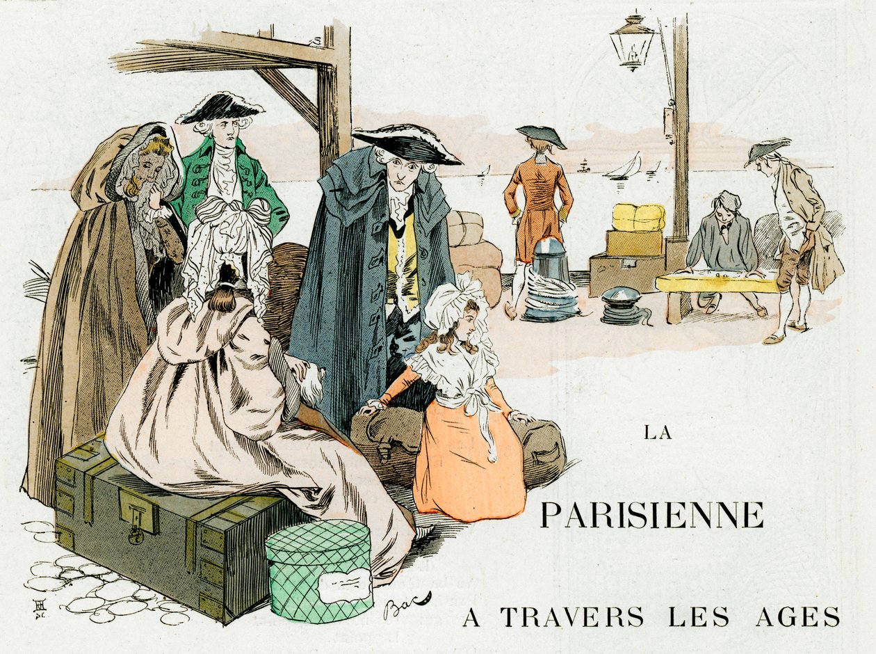 A mulher parisiense através dos tempos, século XVIII, c1880-1950. de Ferdinand Sigismund Bac
