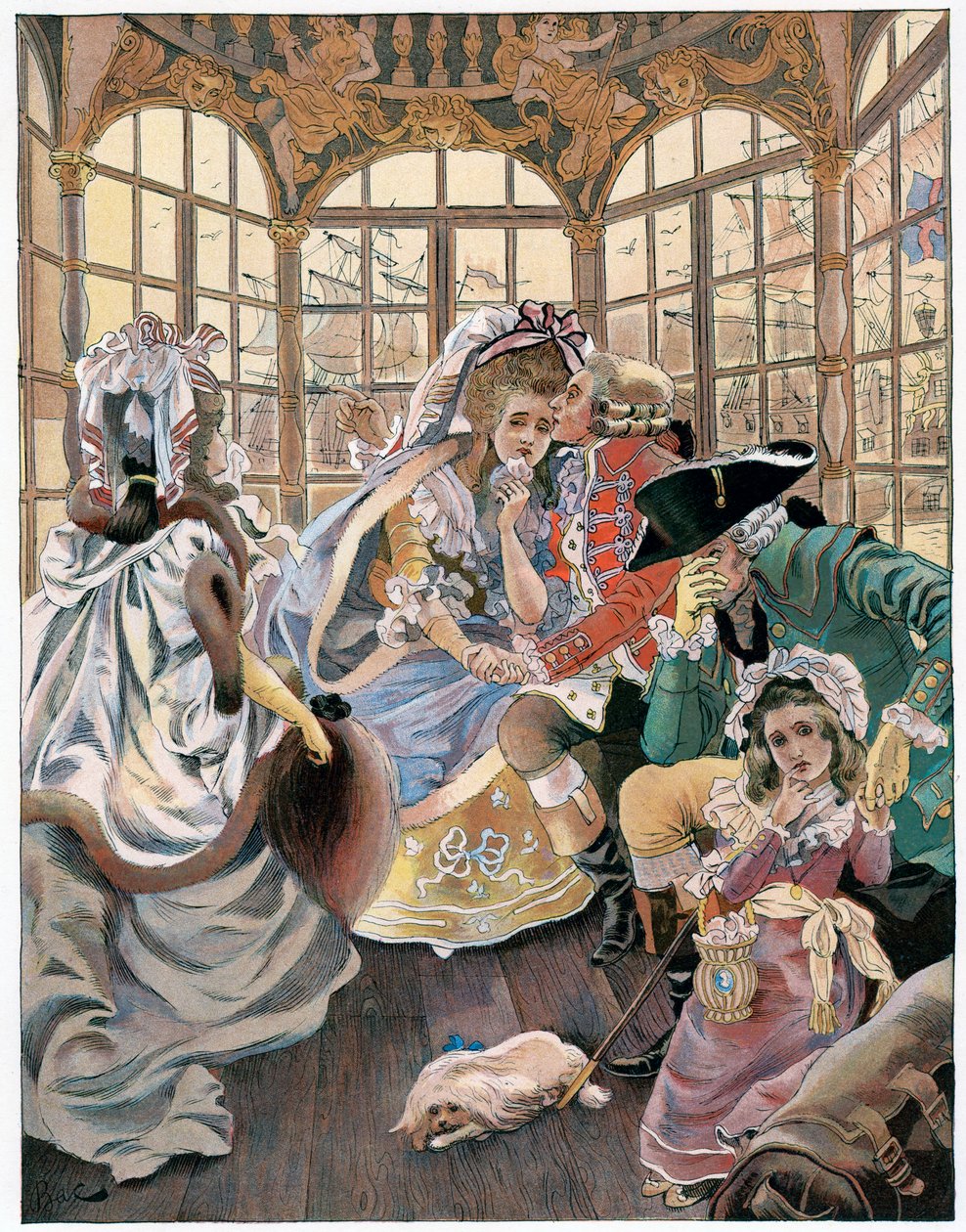 A emigração durante a revolução, século XVIII, c1880-1950. de Ferdinand Sigismund Bac