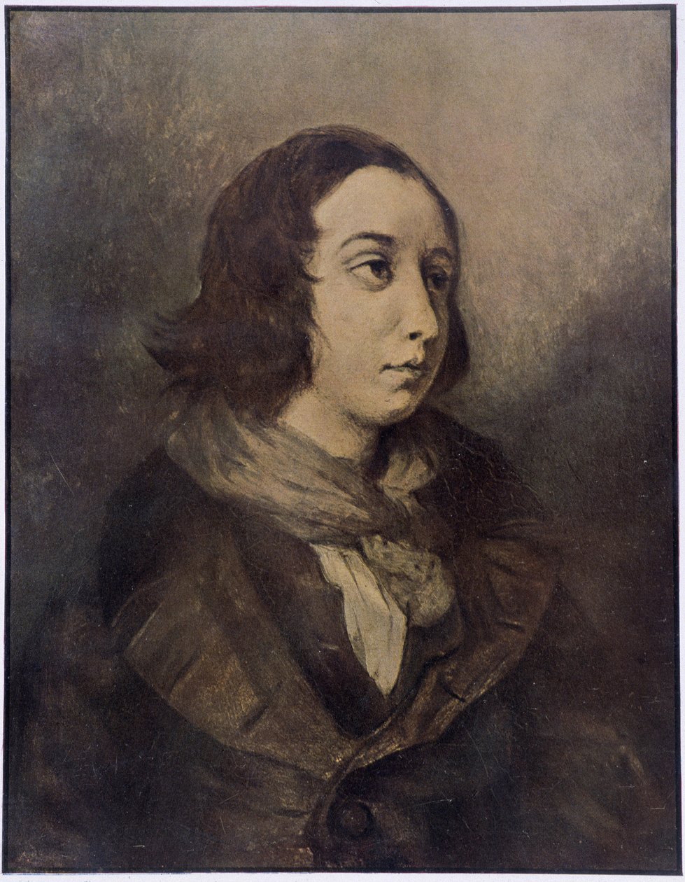 Retrato de George Sand (Aurore Dupin, Baronne Dudevant) (1804-1876) por Delacroix. de Ferdinand Victor Eugene (after) Delacroix