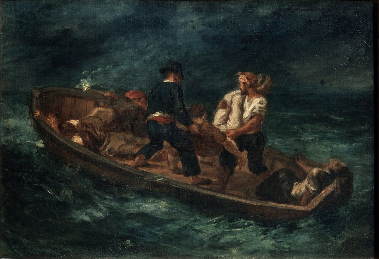Depois de um naufrágio, 1847 de Ferdinand Victor Eugene Delacroix
